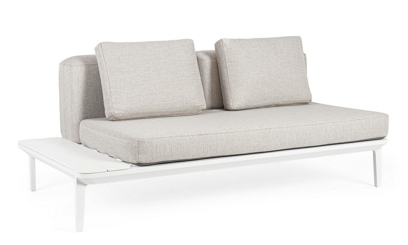 DIVANO DUE POSTI LOUNGE IN ALLUMINIO BIANCO WG20 MATRIX