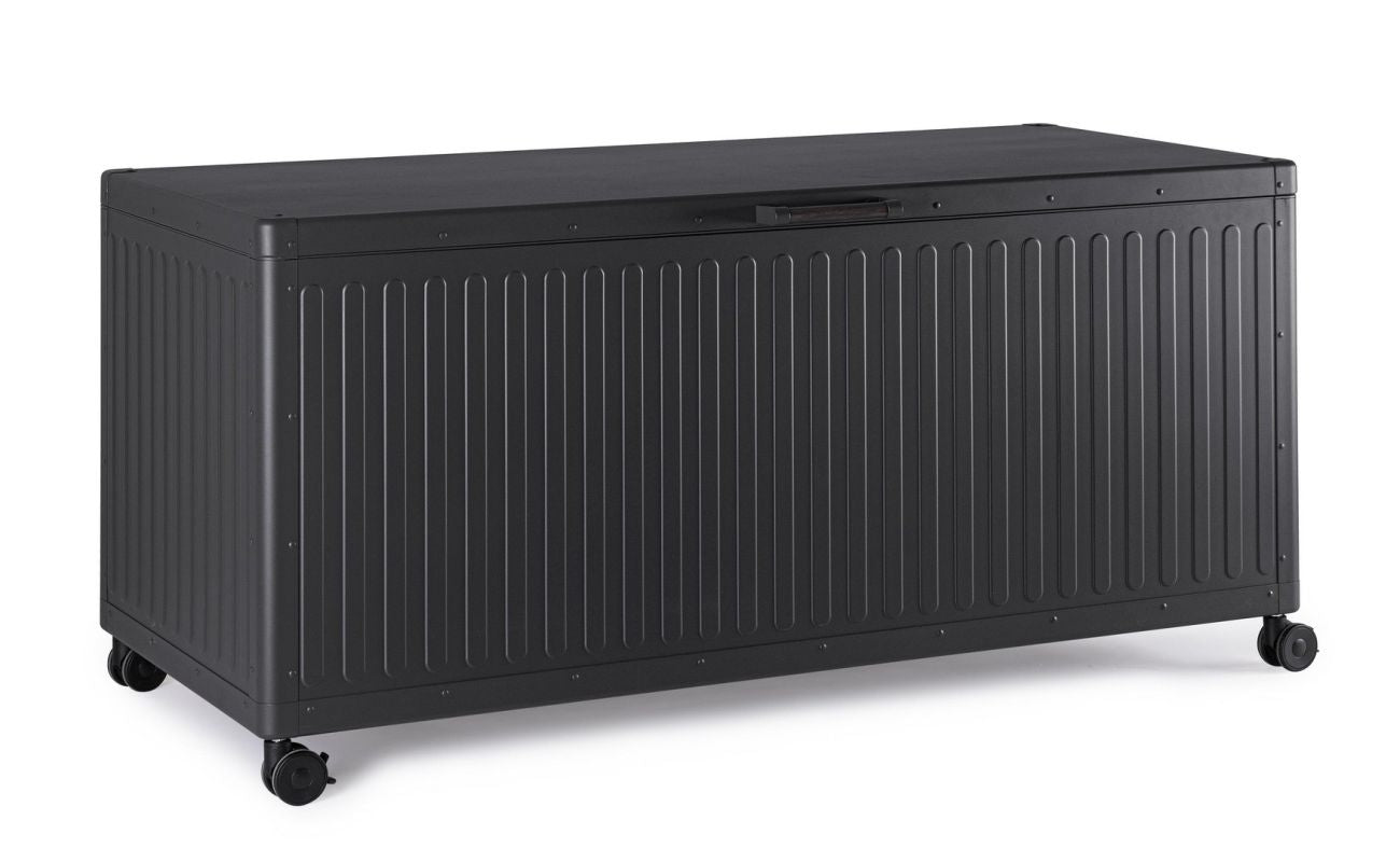 Baule da esterno con Ruote 164.8x72x70cm Antracite Bizzotto