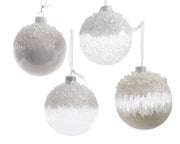 OFFERTA 3 PALLINE 8CM CON PERLINE MIX