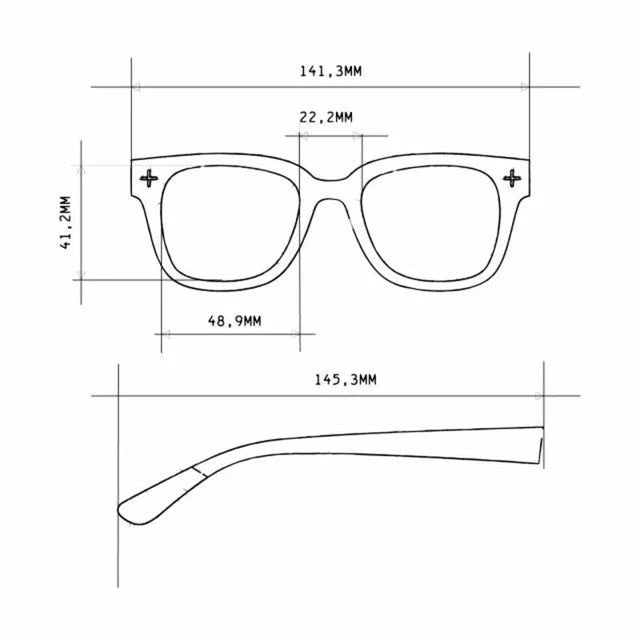 Occhiali da Lettura Anti Luce Blu Giovanni MagFrame +1.50 Nero Grigio OKKIA