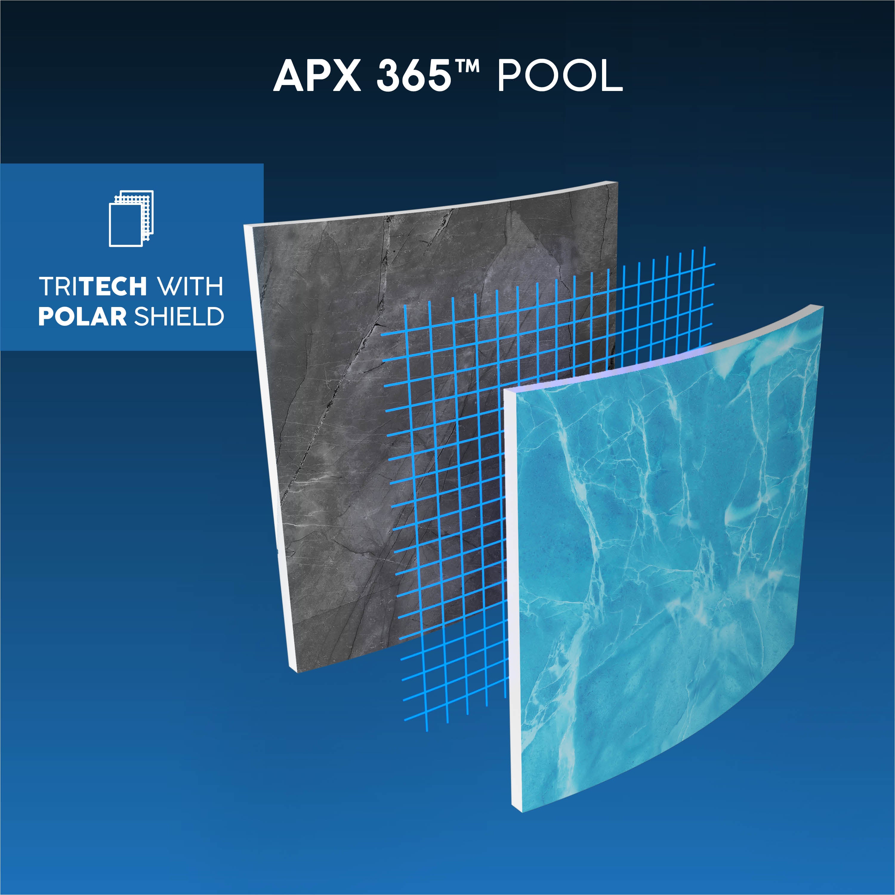 POWER STEEL POOL 488X244X122 RECHTECKIG DUNKELGRAU