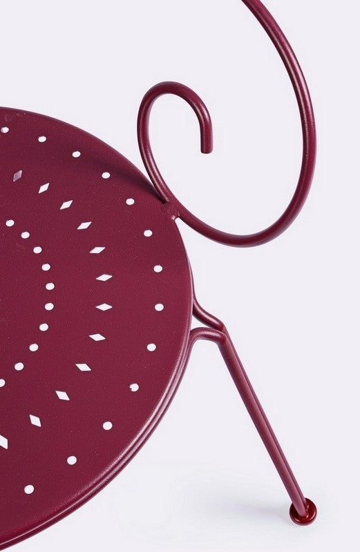 OFFERTA TAVOLO ETIENNE Ø70CM +2 POLTRONE ETIENNE BORDEAUX