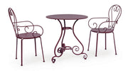 OFFERTA TAVOLO ETIENNE Ø70CM +2 POLTRONE ETIENNE BORDEAUX