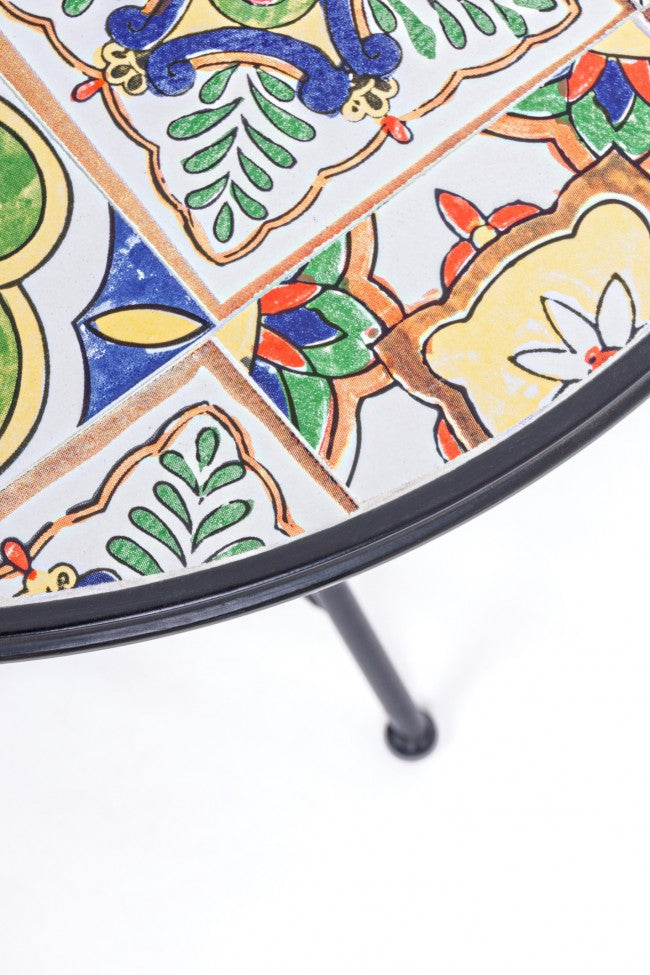 SET TAVOLO DA GIARDINO PALOMA D.60CM + 2 SEDIE PIEGHEVOLI PALOMA