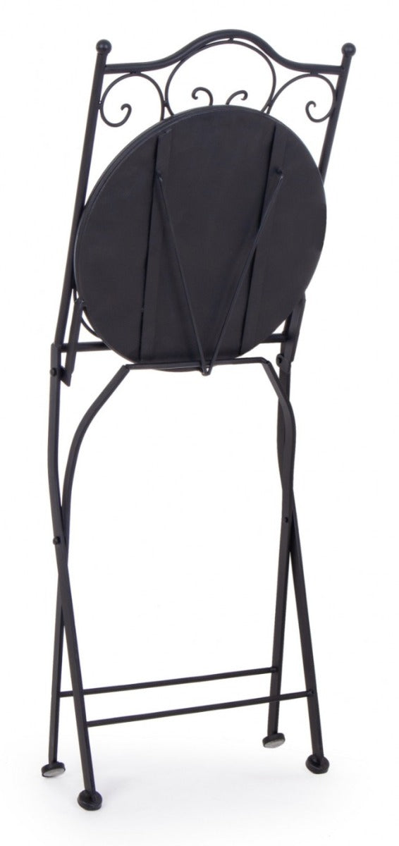 SET TAVOLO DA GIARDINO PALOMA D.60CM + 2 SEDIE PIEGHEVOLI PALOMA