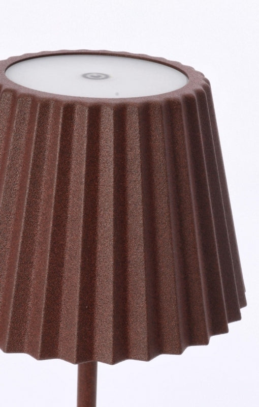 LAMPADA DA TAVOLO LED ARTIKA MARRONE H36CM