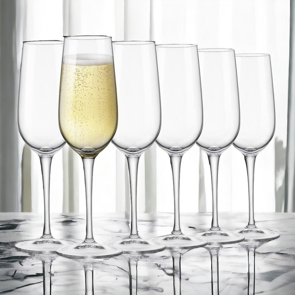 SET 6 CALICI FLUTE DA CHAMPAGNE INVENTA H21 D6,5CM