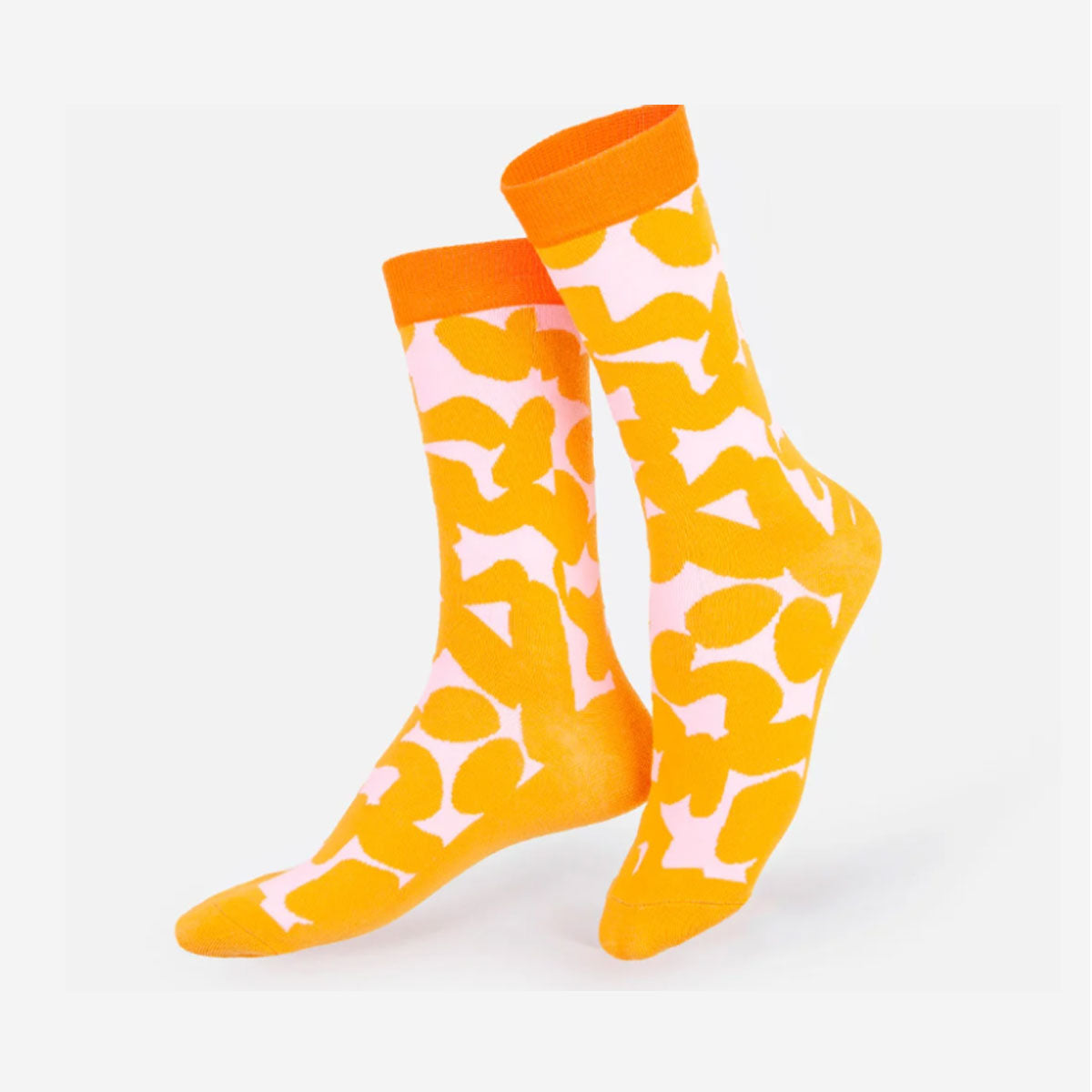 EAT MY SOCKS CALZINI PEANUT BUTTER - ARANCIONE E ROSA