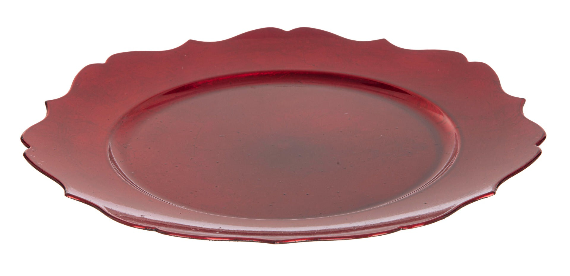 SOTTOPIATTO MERLETTO ROSSO 33CM