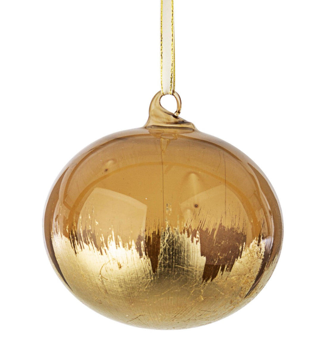 PALLINA IN VETRO ORO 12CM