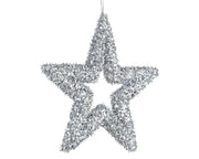 PENDAGLIO STELLA ARGENTO 35CM APPENDIBILE
