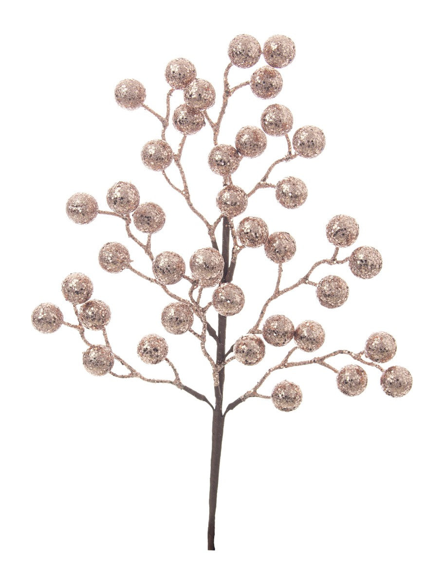 RAMO MYRANDA CON BACCHE ROSA 45CM