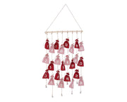 DECORAZIONE CALENDARIO AVVENTO DA APPENDERE HOLLIS SACCHETTO ROSSO L IN POLIESTERE