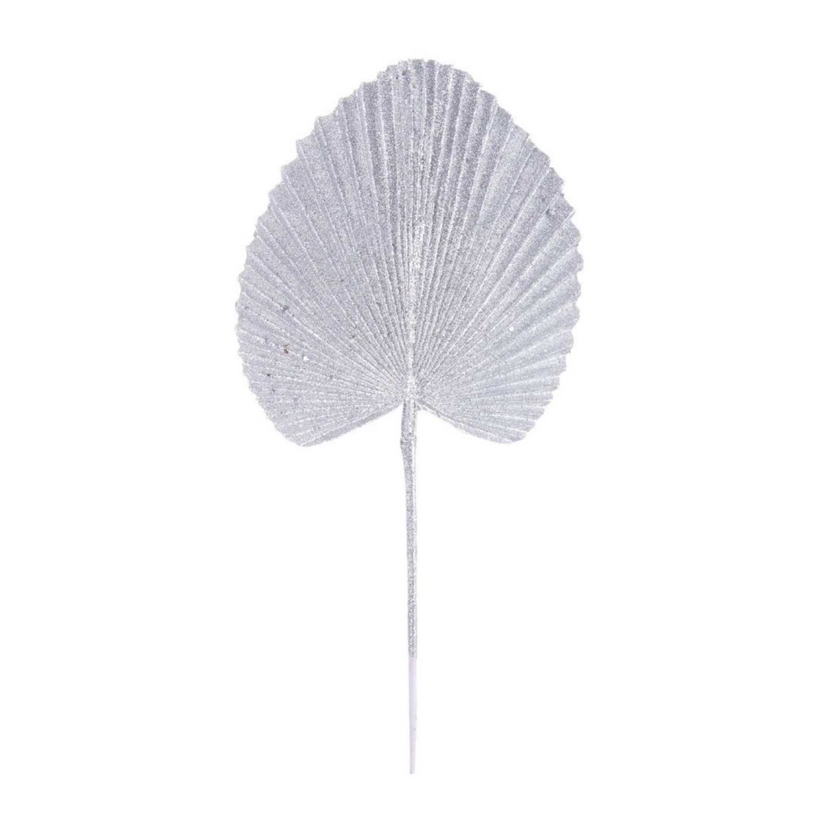 FOGLIA VENTAGLIO ARGENTO H. 52CM