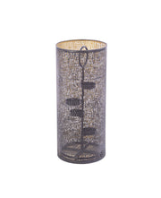 PORTA TEALIGHT 4 POSTI ICELYN NERO-ORO