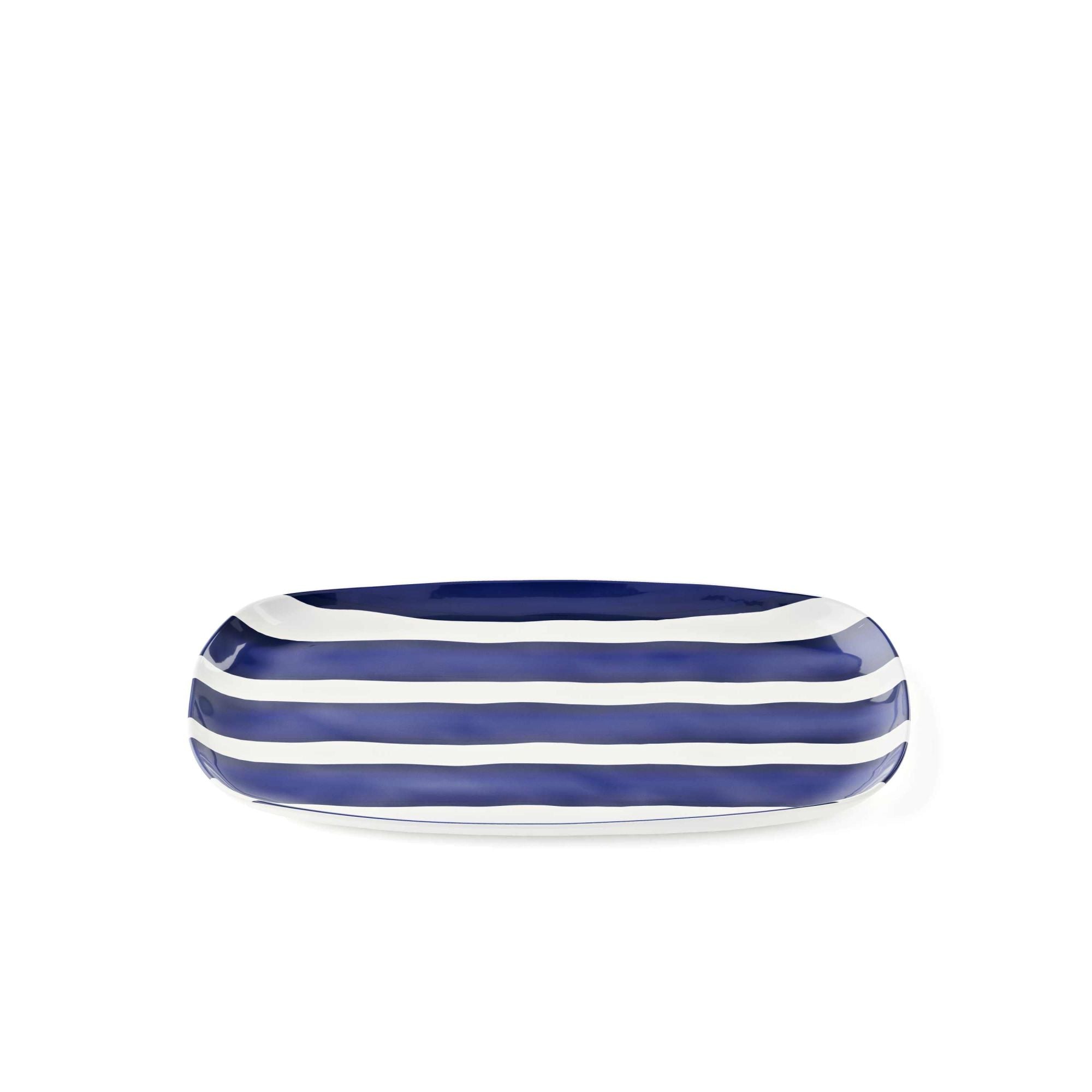 Vassoio Riviera 35x19cm Bianco e Blu Guzzini