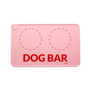 Fisura Tappetino per ciotole “Dog Bar”, 49,5x26,5 cm, rosa