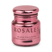 Paddywax Candela in Vetro Rosa Metallizzato "Chroma" – Rosa e Zafferano (71 g)