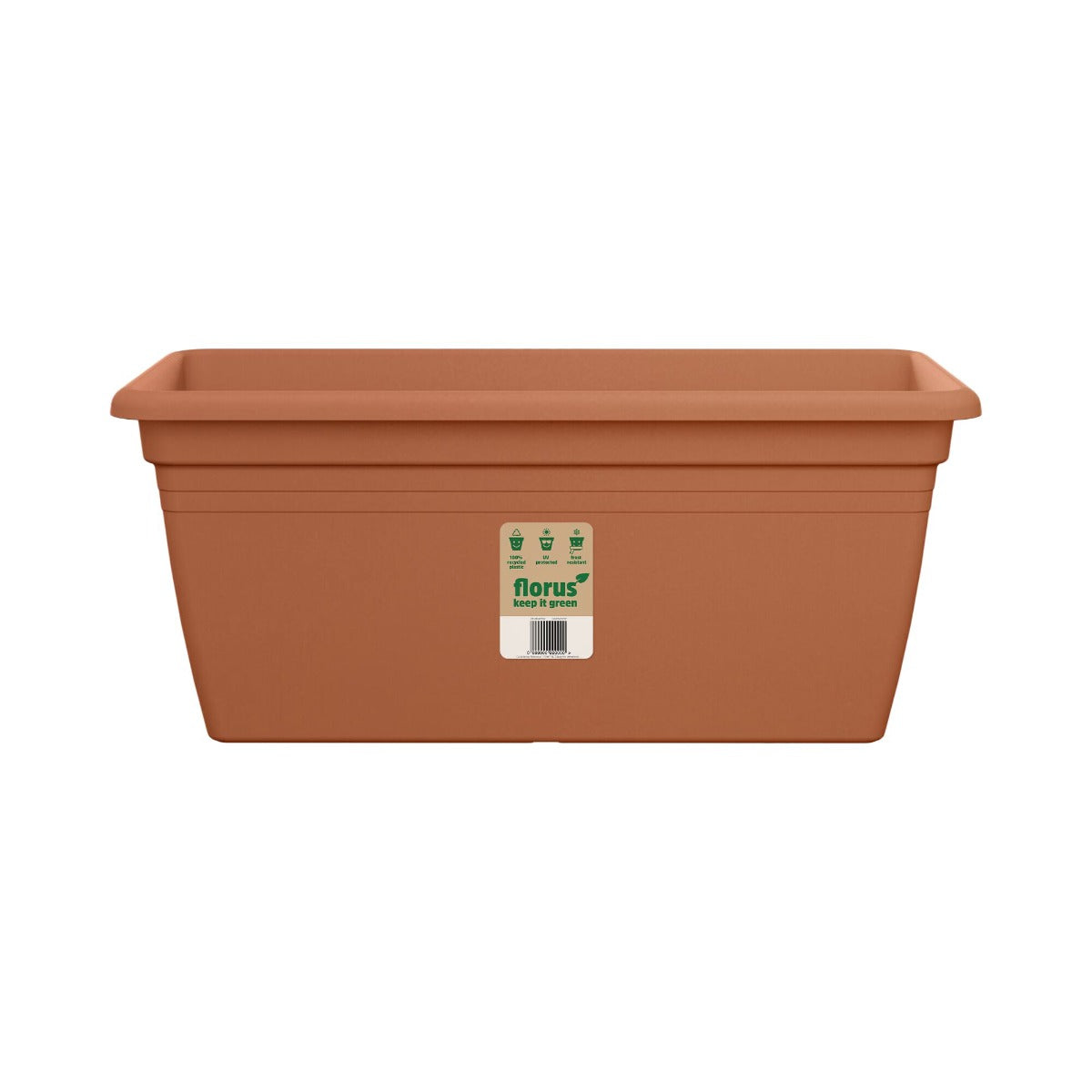 VASO FIORIERA MEDITERRAN TERRACE TROUGH 100CM TERRACOTTA