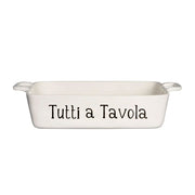 Pirofila rettangolare "Tutti a Tavola" 26x18cm