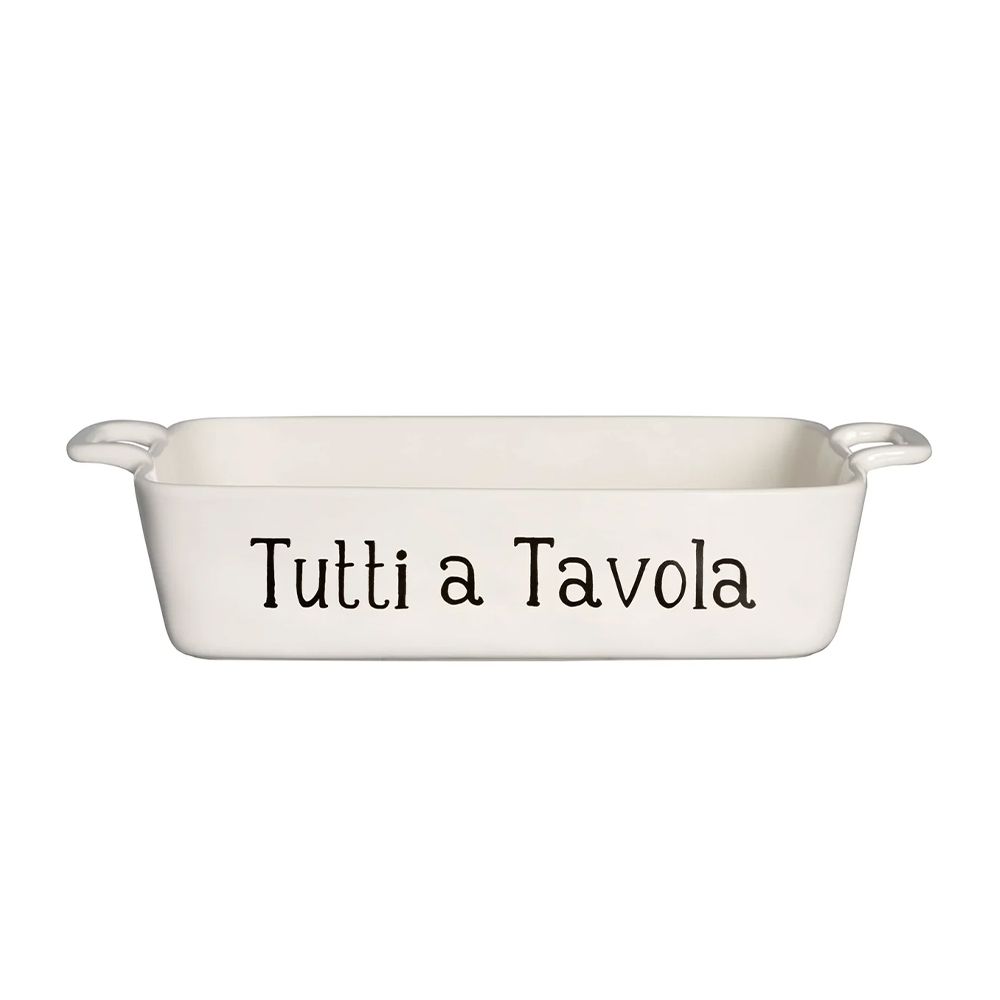 Pirofila rettangolare "Tutti a Tavola" 26x18cm