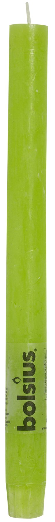 CANDELA DA TAVOLO RUSTICA 27X2,3CM LIME
