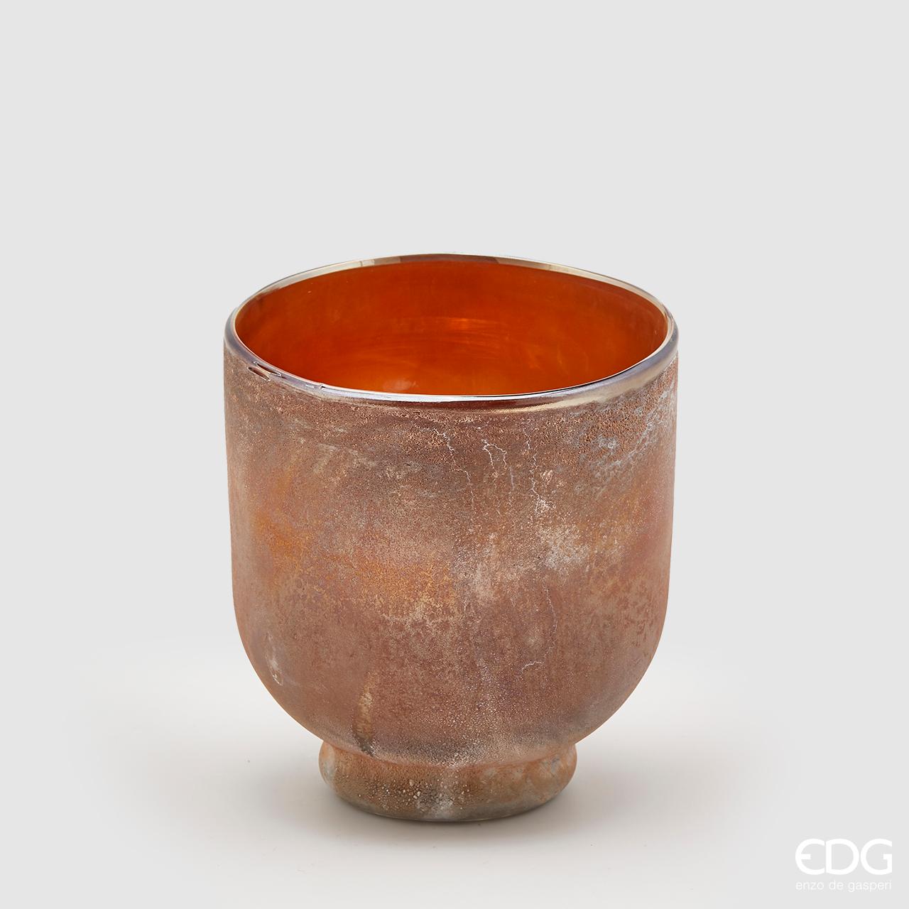VASO ROTONDO COLOR RUGGINE 23X20