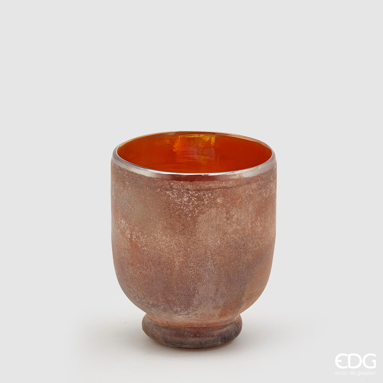 VASO ROTONDO COLOR RUGGINE 21X17