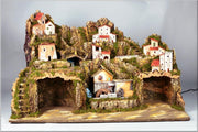 PRESEPE 80X50X50CM CON LUCI E MULINO CON POMPA