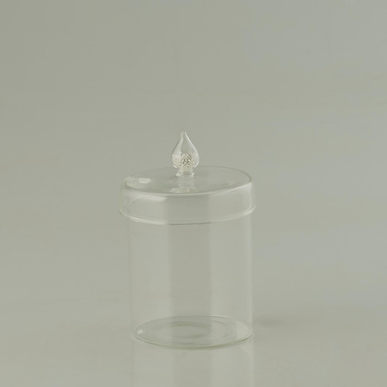 VASO DIAMOND CON COPERCHIO A PUNTA H15X10CM