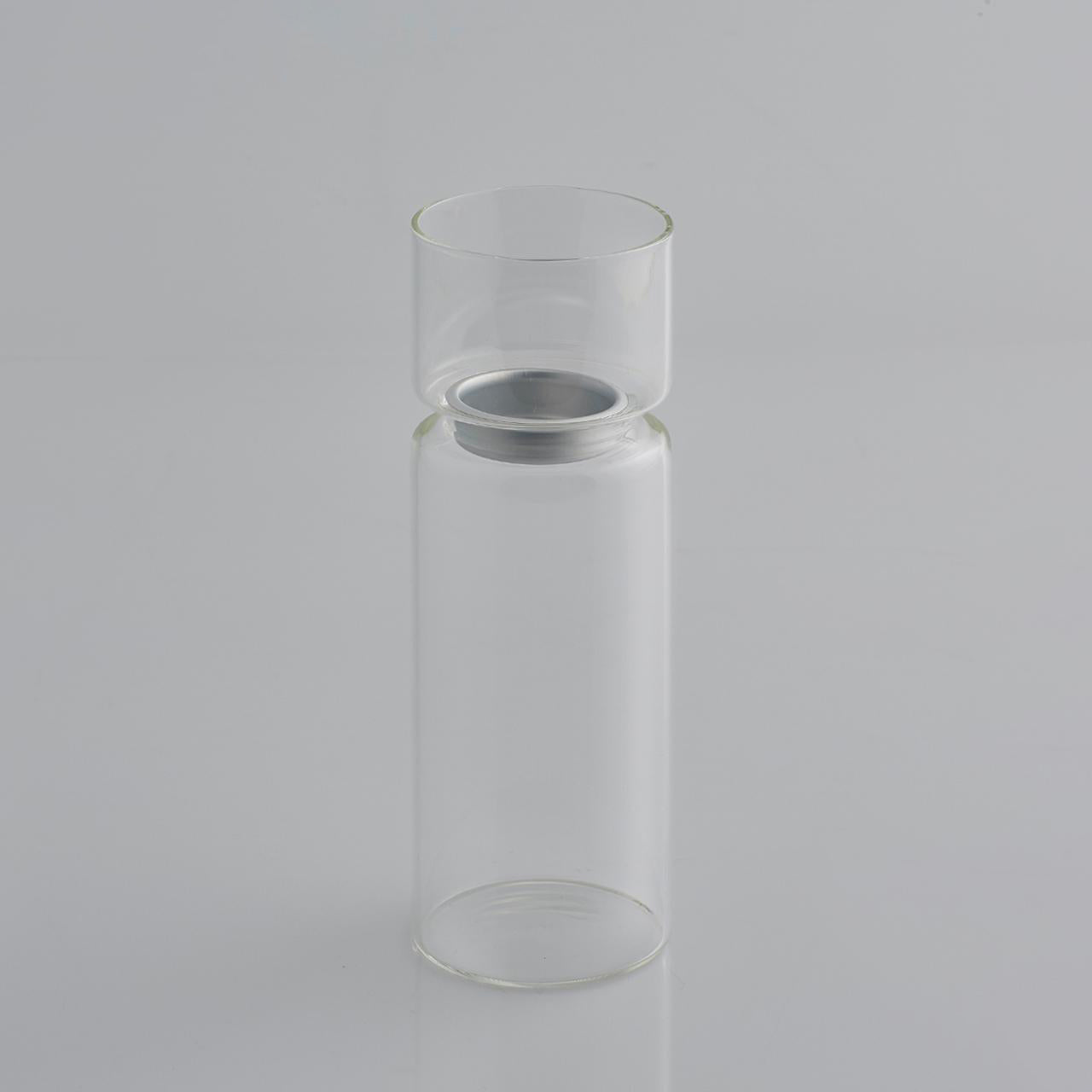 PORTACANDELE DIAMOND CON COLLARE H21X7CM