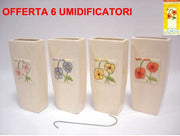 OFFERTA 6 UMIDIFICATORI FIORI IN CERAMICA PER TERMOSIFONI