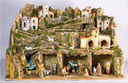 PRESEPE 80X50X50 CM CON LUCI, CASCATA, CON POMPA E PERSONAGGI