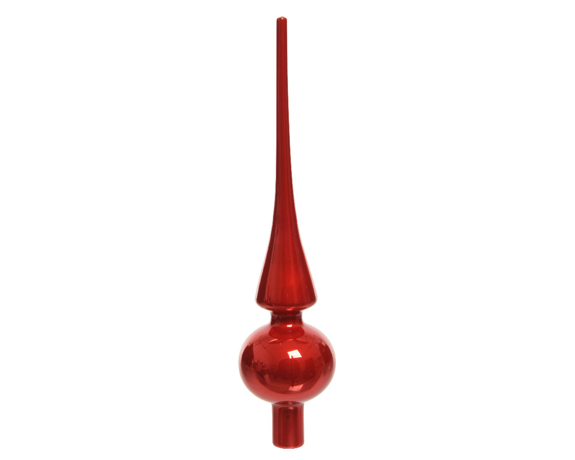 PUNTALE NATALIZIO 26CM ROSSO SMALTATO