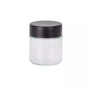 Barattolo in vetro con coperchio a vite, 50ml 5x6cm trasparente/nero
