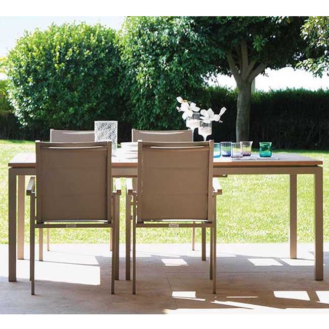 OFFERTA TAVOLO TIMBER TEAK ALLUNGABILE 200/280 CM+ 8 POLTRONE