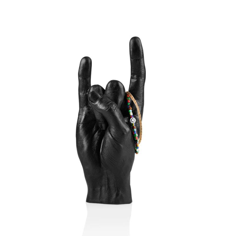 Scultura "You Rock" nero