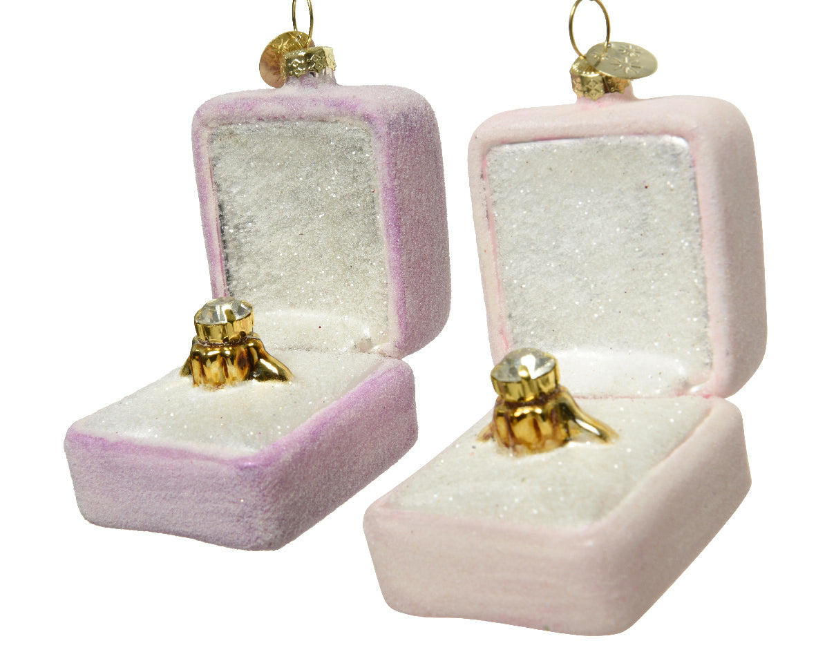 ANELLO CON ASTUCCIO APPENDIBILE 4,8X6,5X7CM COLORE ASSORTITO
