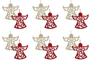 OFFERTA 12 ANGELI 10CM IN PANNO LENCI APPENDIBILI ASSORTITI