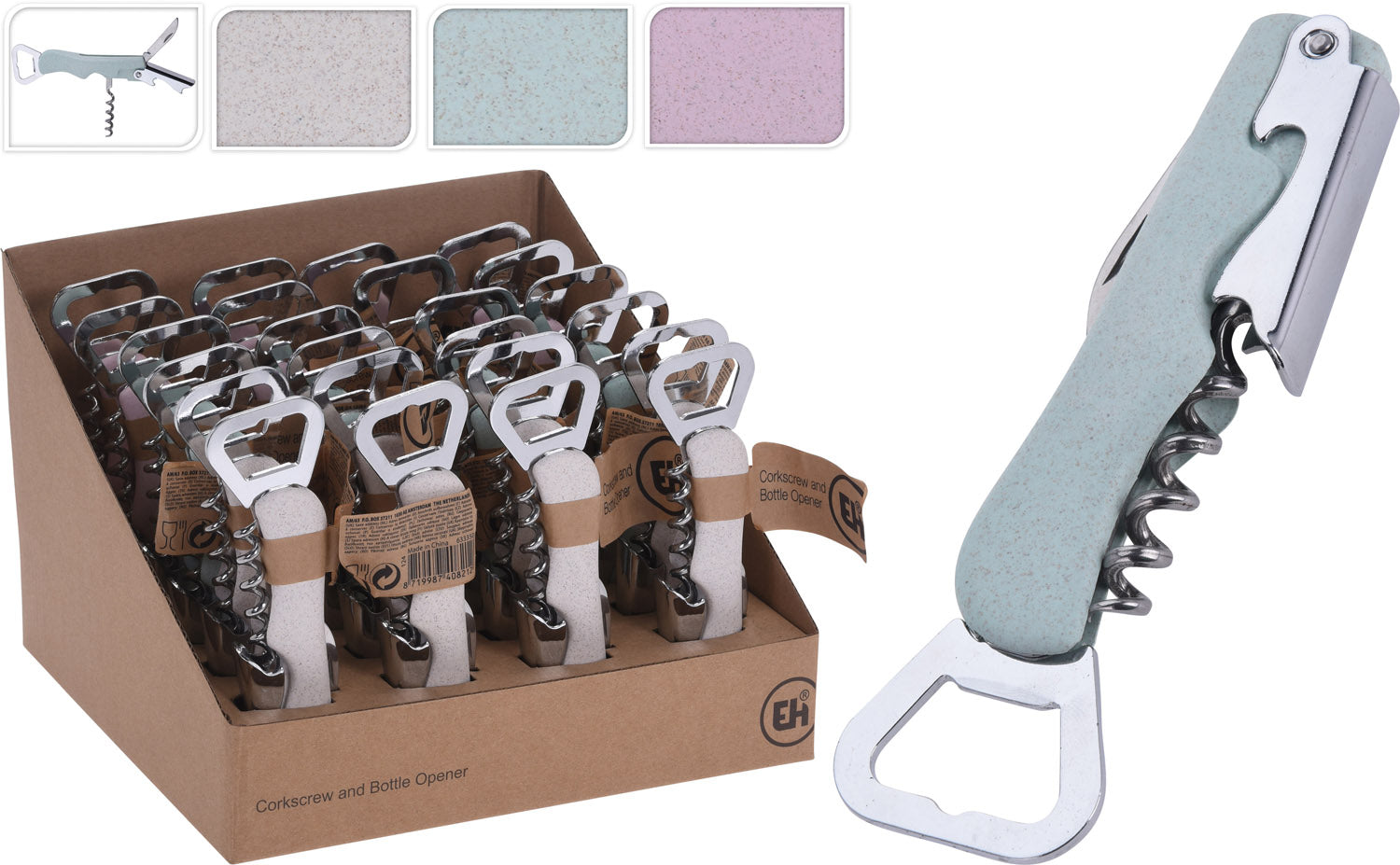 CAVATAPPI APRIBOTTIGLIE IN METALLO 14CM ASSORTITO