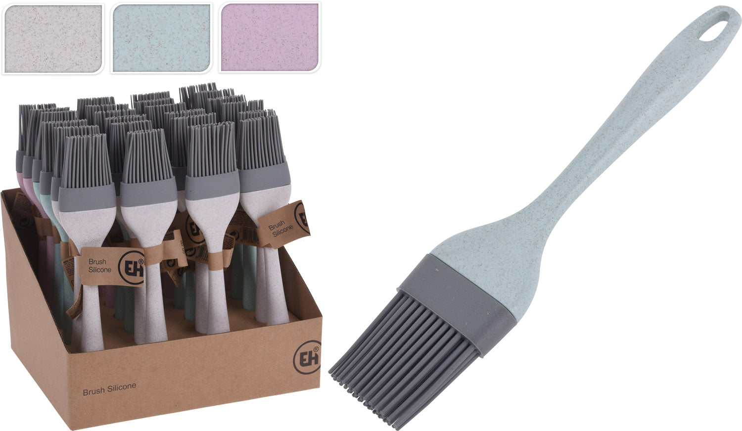 PENNELLO DA CUCINA IN FIBRA DI RISO 22CM COLORI ASSORTITI