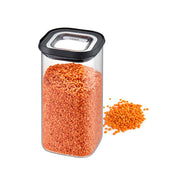 Contenitore per Alimenti PANTRY 1.400 ml Trasparente con coperchio nero Gefu