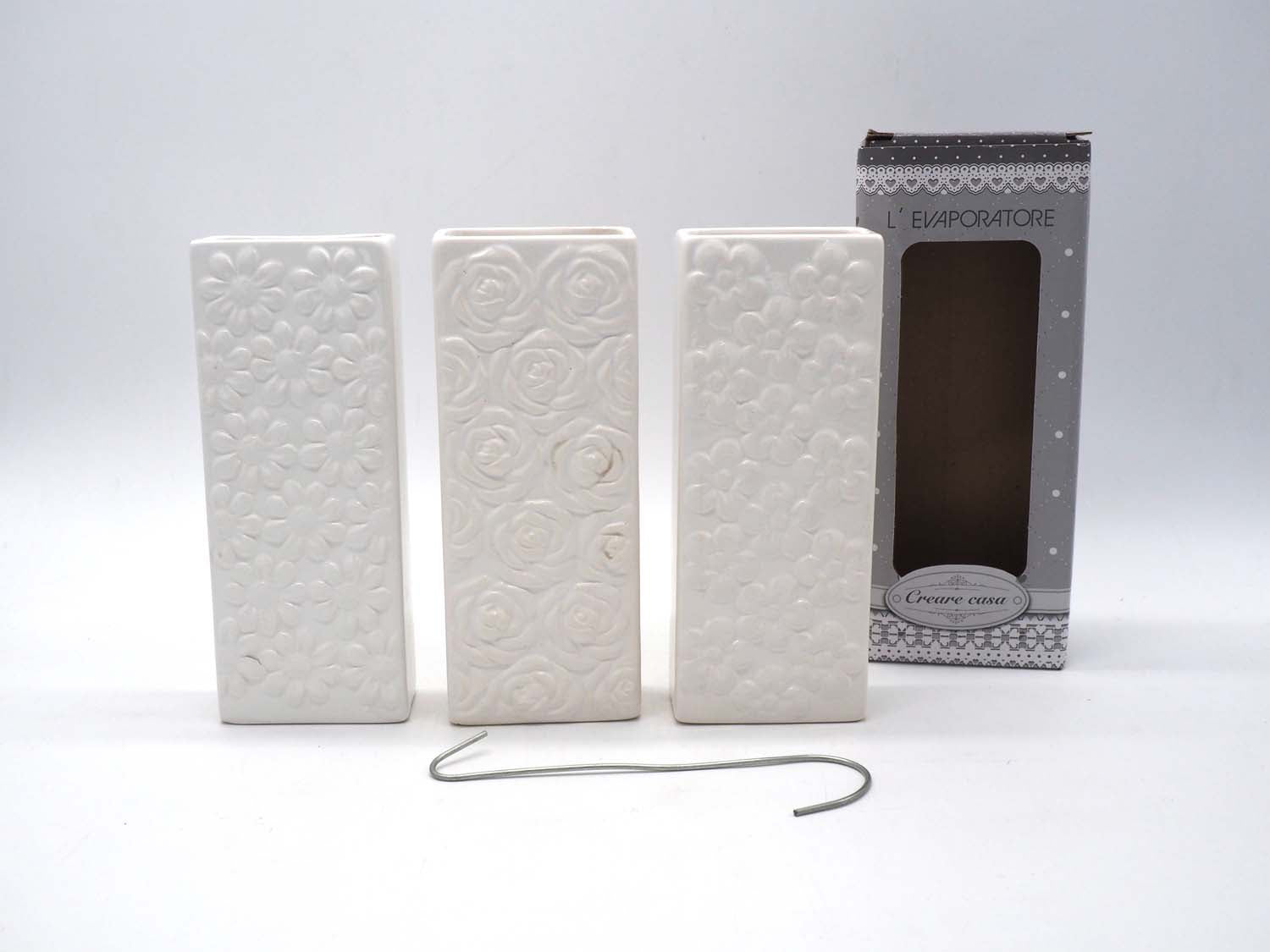 OFFERTA 4 UMIDIFICATORI IN CERAMICA CON FIORI PER TERMOSIFONI