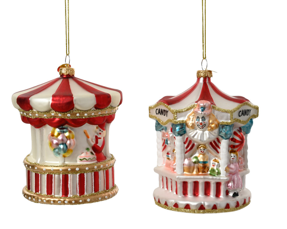 Circo decorazione natalizia appendibile modello assortito Multicolore D10cm