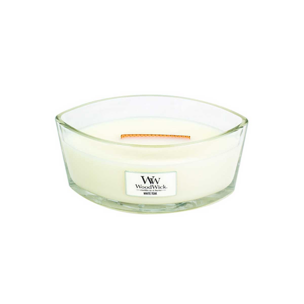 CANDELA ELLISSE JAR ELLIPSE WHITE TEAK