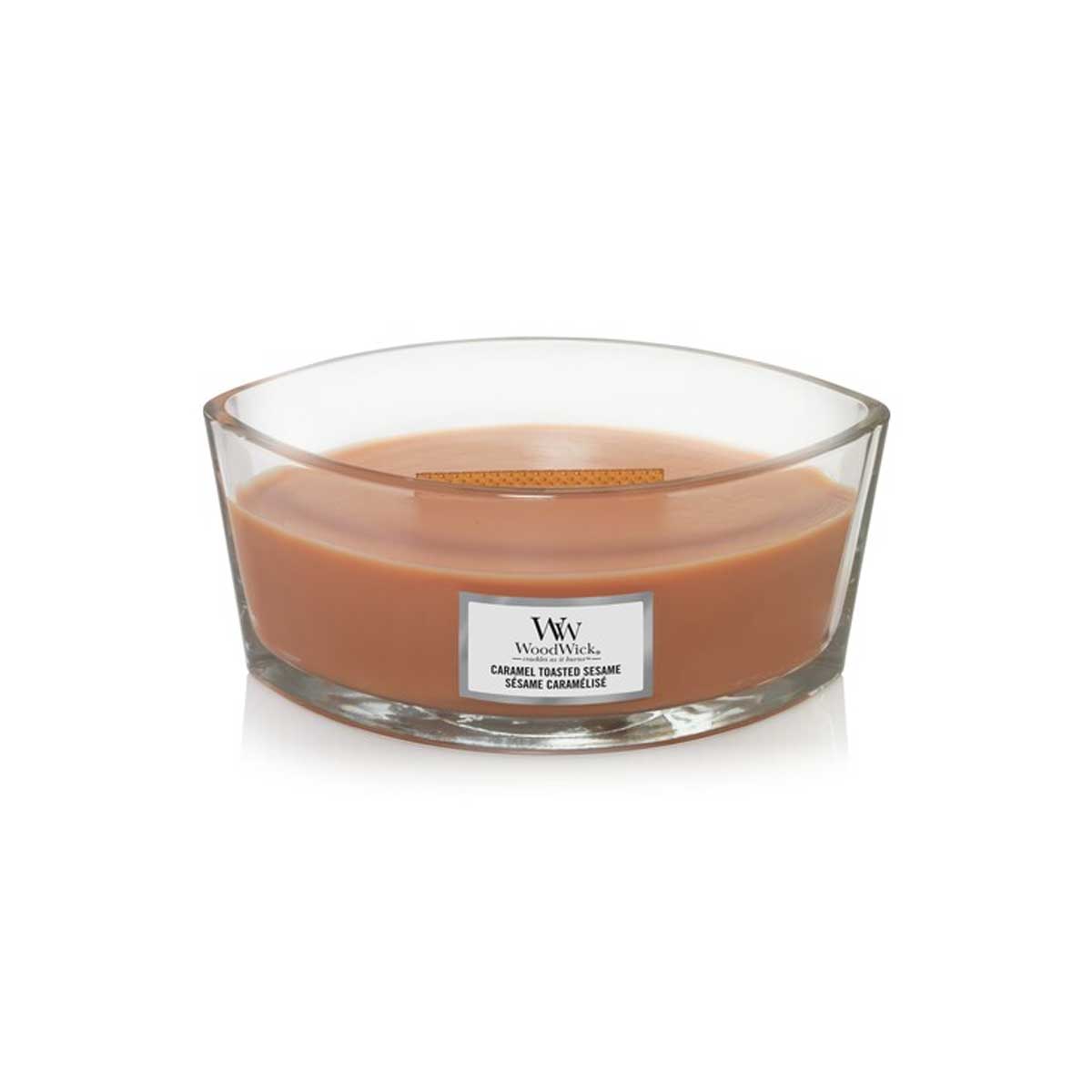 CANDELA ELLISSE JAR ELLIPSE CARAMEL TOASTED SESAME