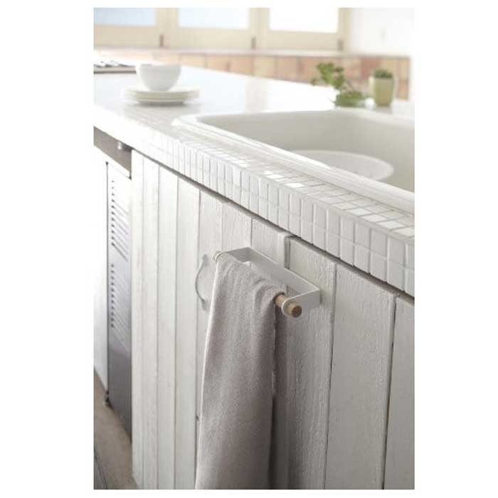PORTA ASCIUGAMANO APPENDIBILE DA CUCINA BIANCO