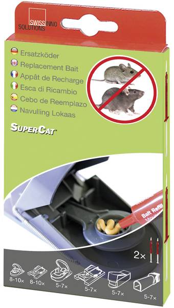 ESCHE DI RICAMBIO SIRINGA 2X3GR PER TRAPPOLA PER TOPI SUPERCAT BAIT