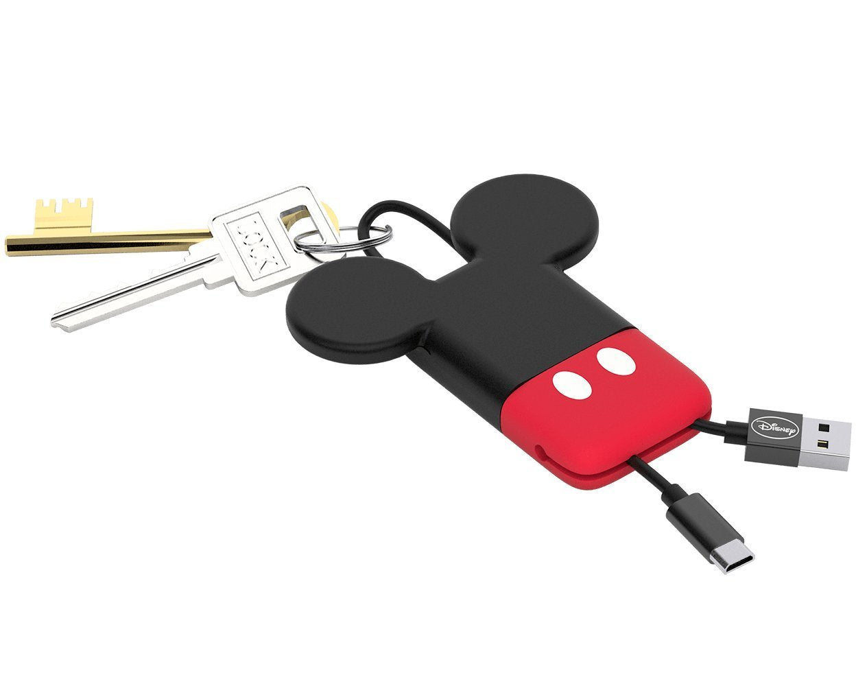 PORTACHIAVI CAVO DATI-RICARICA USB DISNEY MICKEY 22 CM ANDROID