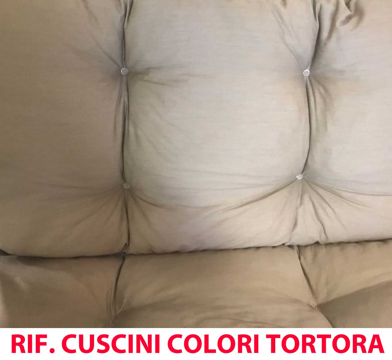 DONDOLO SAN DIEGO TRE POSTI MARRONE RECLINABILE CON CUSCINI TORTORA